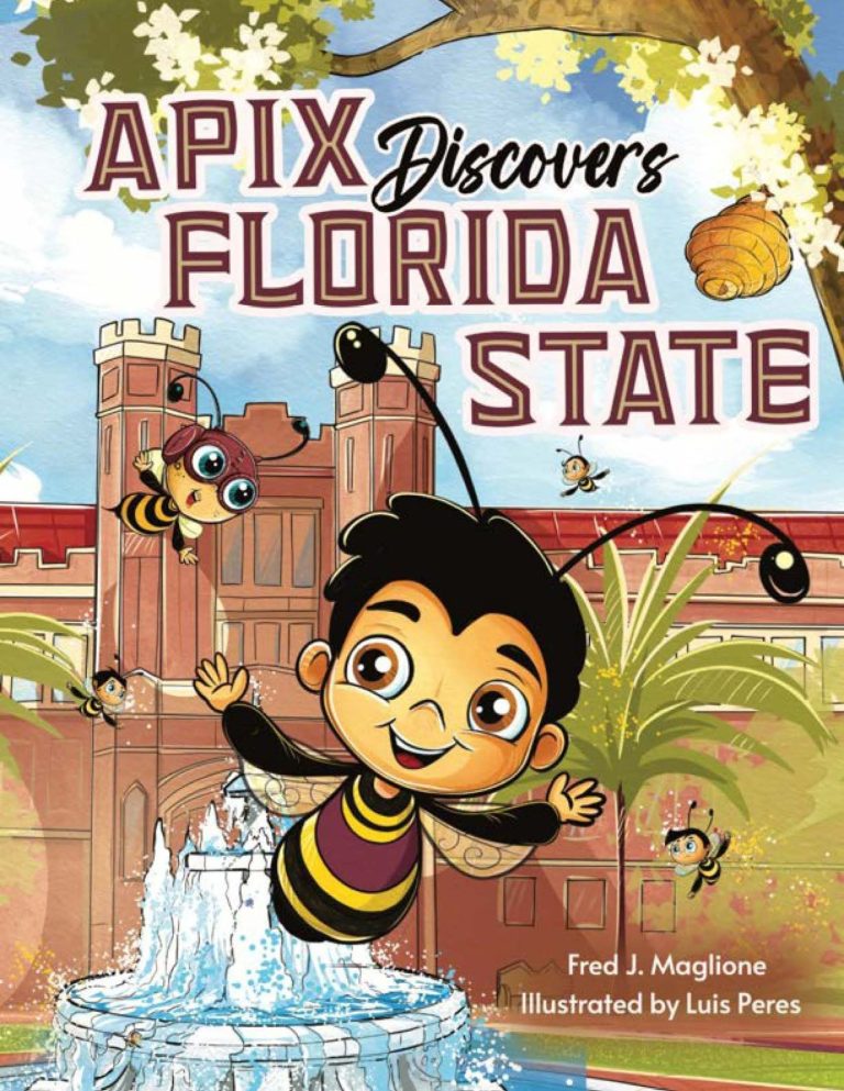 The cover to the book, "Apix Discovers Florida State"
